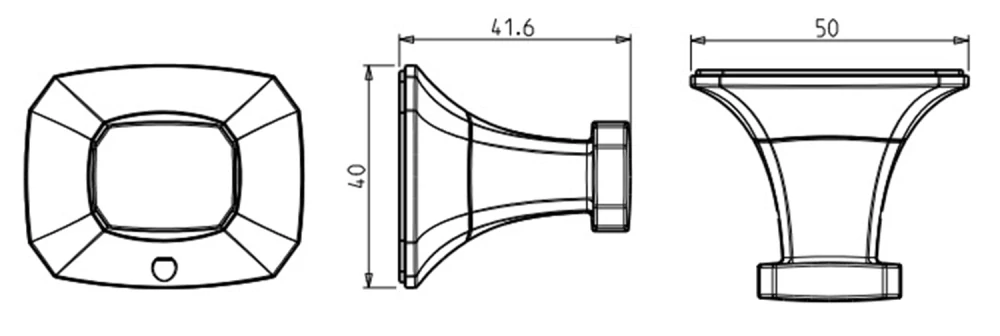 Háček AIDA chrom – balení 2 ks, moderní koupelnový věšák