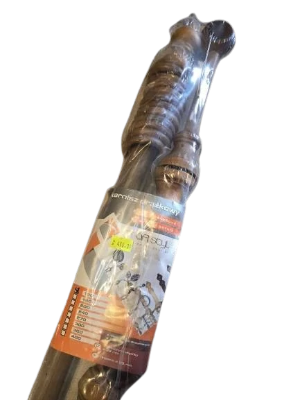 Dřevěná garnýž tmavý dub 120 cm