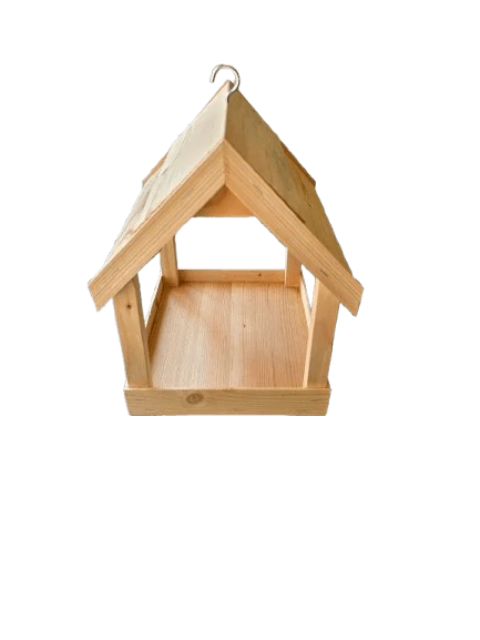 Ptačí krmítko světlé – přírodní dekorace pro balkon i zahradu