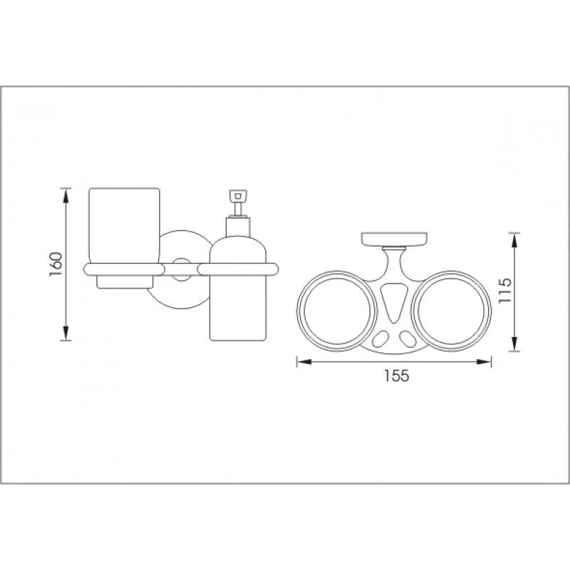 NIMCO KALYPSO dávkovač se sklenkou KA745831C-P-26