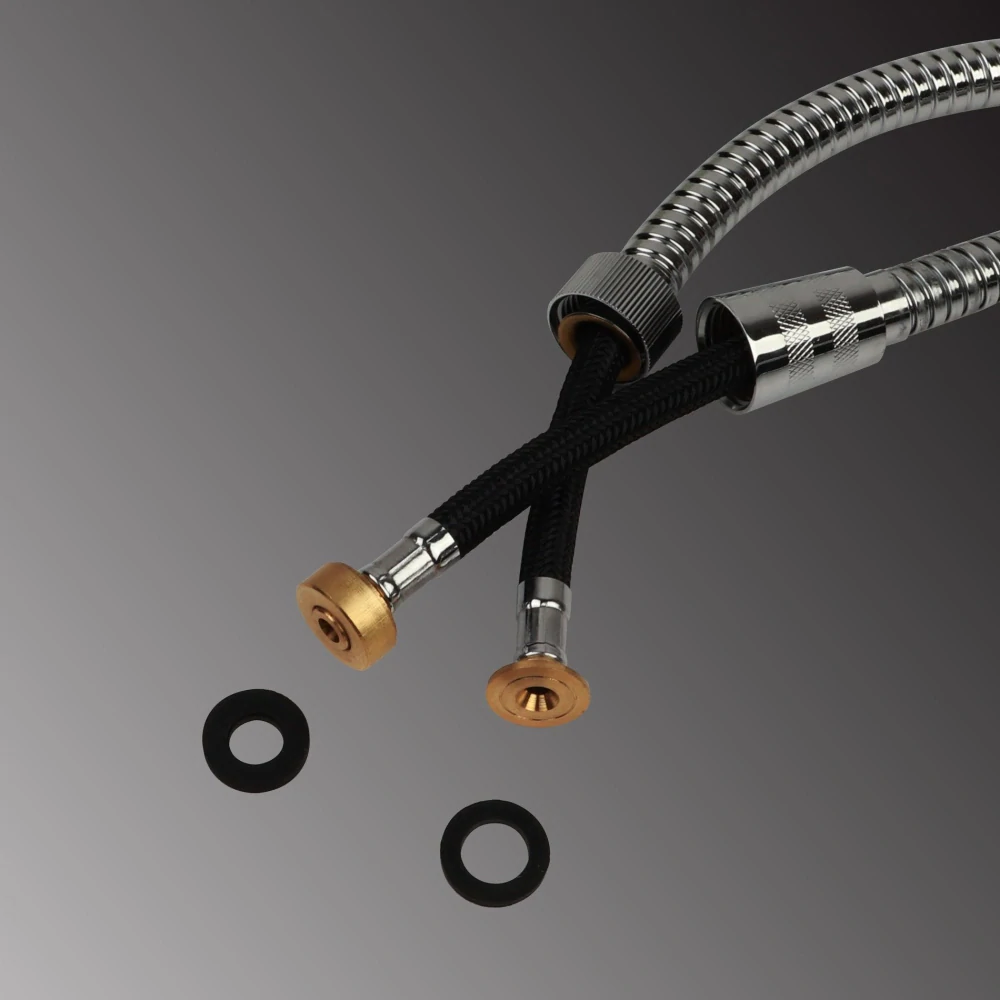 Sprchová hadice 200 cm, Aquaristo, nerez – třívrstvá s otočnou koncovkou (anti‑twist)