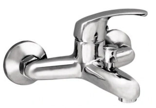 Vanová baterie ZORA – nástěnná, chrom, bez příslušenství