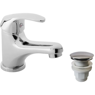 Páková umyvadlová baterie Slim s KLIK‑KLAK výpustí – chrom, keramická kartuše 35 mm