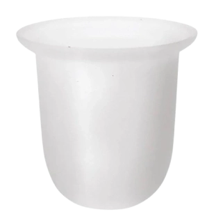 Náhradní nádoba na WC štětku-mléčné sklo