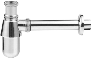 Nerezový umyvadlový sifon 5/4″, odpad 32 mm – chromové provedení