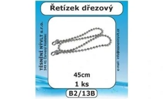 Kovový náhradní řetízek k dřezové zátce 45 cm – univerzální