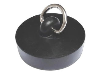 Gumová vanová zátka 46 mm – černá ucpávka pro odtok